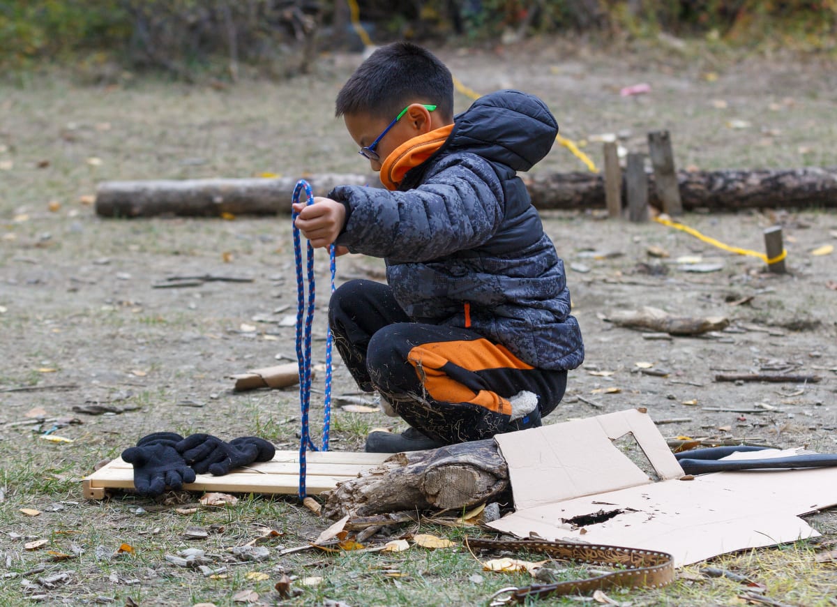 Loose Parts Play in action.