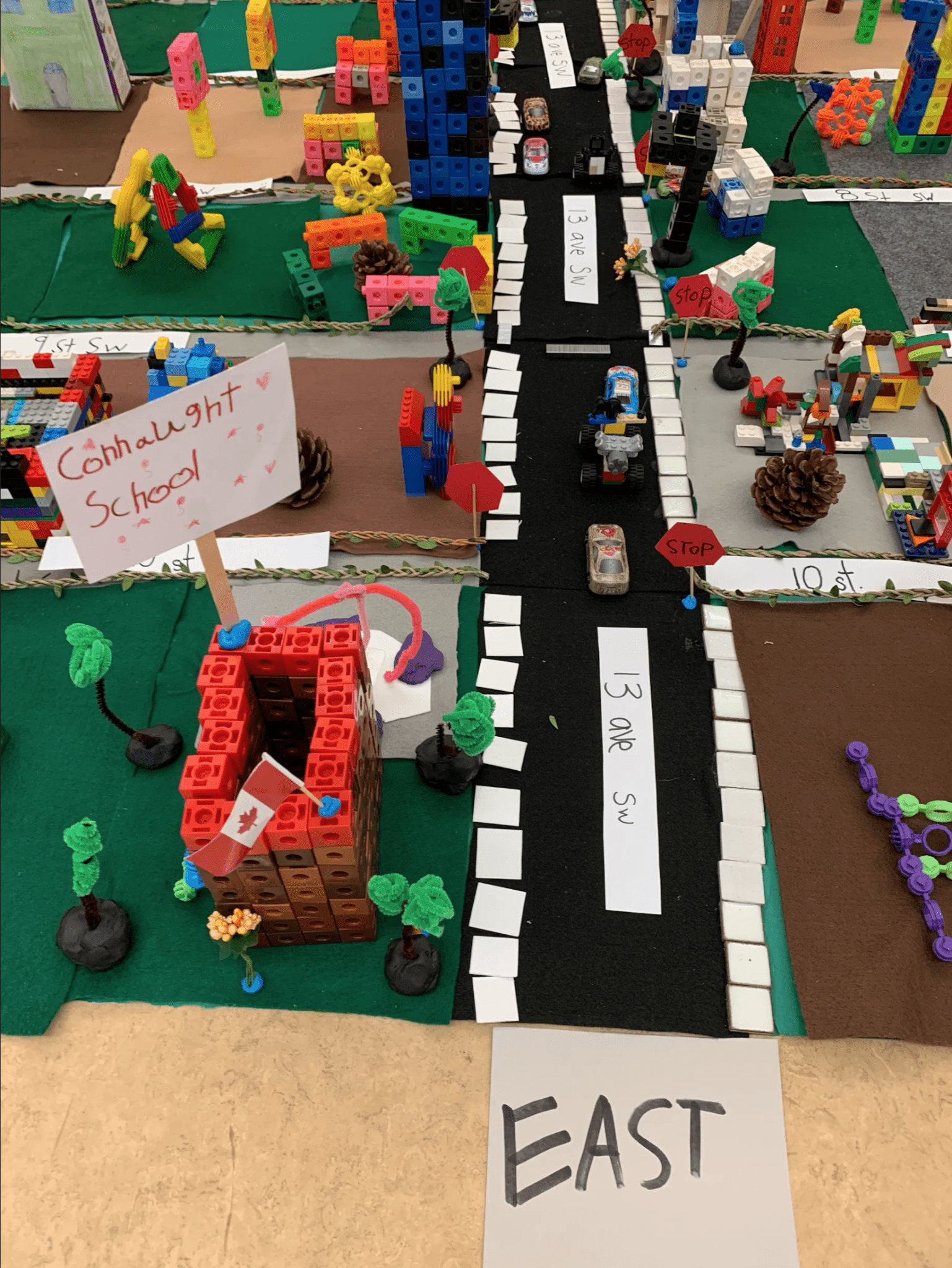 A 3D model of Connaught School's walk zone.
