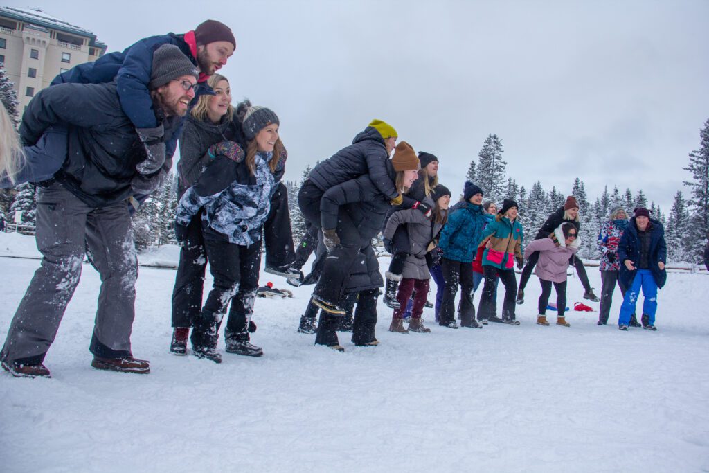 Teacher's enjoying an outdoor session at Shaping the Future