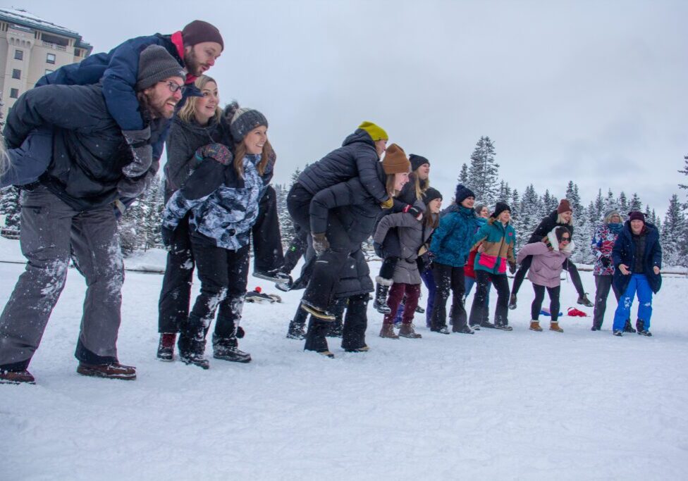 Teacher's enjoying an outdoor session at Shaping the Future